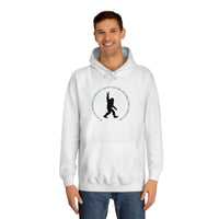 Artic White Hooded Sweatshirt " If You Don't Like How I Am Living You Can Just Leave This Long- Haired. Forest Dweller Alone"   Unisex