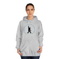 " If You Don't Like How I Am Living, You Can Just Leave This Long-Haired Forest Dweller Alone".. Bigfoot Adult Size Unisex College Style Hooded Sweatshirt