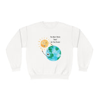 "The Best Mama "Dude" On The Planet"  NuBlend® Fleece Crewneck Sweatshirt