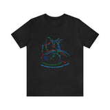 "Unconditional Love Has Whiskers and A Sandpaper Tounge" Rainbow Kitty Unisex Jersey Short Sleeve Tee