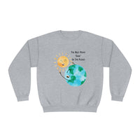 "The Best Mama "Dude" On The Planet"  NuBlend® Fleece Crewneck Sweatshirt