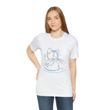 "Unconditional Love Has Whiskers and A Sandpaper Tounge" Rainbow Kitty Unisex Jersey Short Sleeve Tee