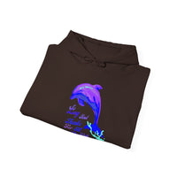 "So Long And Thankx For All The Fish" Dolphin Adult Unisex Heavy Blend™ Hooded Sweatshirt