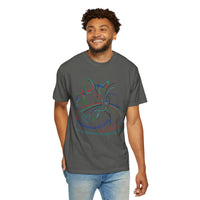 Rainbow Kitty " Unconditional Love Has Whiskers and A Sandpaper Tongue" Garment-Dyed 100% Cotton-shirt