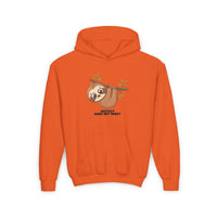 "Bestest Hang Out Buddy" Sloth Youth Heavy Blend Hooded Sweatshirt