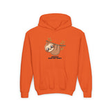 "Bestest Hang Out Buddy" Sloth Youth Heavy Blend Hooded Sweatshirt