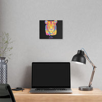 "Stay Fearless" Multicolored Lion Classic Stretched Canvas