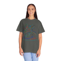 Rainbow Kitty " Unconditional Love Has Whiskers and A Sandpaper Tongue" Garment-Dyed 100% Cotton-shirt
