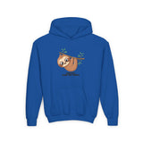 "Bestest Hang Out Buddy" Sloth Youth Heavy Blend Hooded Sweatshirt