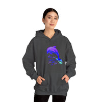 "So Long And Thankx For All The Fish" Dolphin Adult Unisex Heavy Blend™ Hooded Sweatshirt