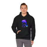 "So Long And Thankx For All The Fish" Dolphin Adult Unisex Heavy Blend™ Hooded Sweatshirt