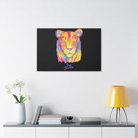 "Stay Fearless" Multicolored Lion Classic Stretched Canvas