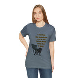 "I Never Knew How Golden Silence Could Be ...Flying Monkey TM Adult Size Unisex Jersey Short Sleeve Tee