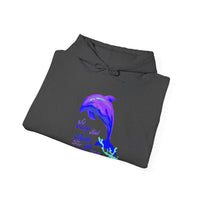 "So Long And Thankx For All The Fish" Dolphin Adult Unisex Heavy Blend™ Hooded Sweatshirt