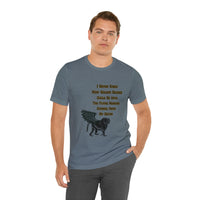 "I Never Knew How Golden Silence Could Be ...Flying Monkey TM Adult Size Unisex Jersey Short Sleeve Tee