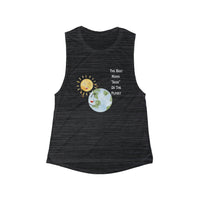 "The Best Mama "Dude" On The Planet" Women's Flowy Scoop Muscle Tank