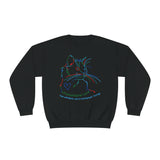 "Unconditional Love Has Whiskers and A Sandpaper Tounge" Rainbow Kitty Unisex NuBlend® Crewneck Sweatshirt