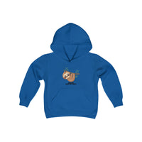 "Bestest Hang Out Buddy" Sloth Youth Heavy Blend Hooded Sweatshirt