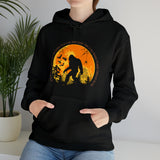 "If You Don't Like How I Am Living You Can Just Leave This Long-Haired Forest Dweller Alone" Bigfoot Unisex Heavy Blend™ Hooded Sweatshirt