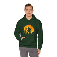 "If You Don't Like How I Am Living You Can Just Leave This Long-Haired Forest Dweller Alone" Bigfoot Unisex Heavy Blend™ Hooded Sweatshirt