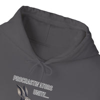 "Procrastinators Unite... Tomorrow" Rabbit Unisex Heavy Blend™ Hooded Sweatshirt