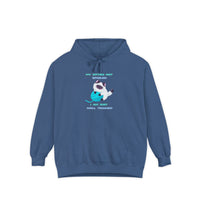 " My Kitties Not Spoiled I Am Just Well Trained" Unisex Garment-Dyed Hoodie