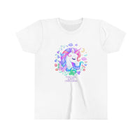 "This Girl Loves Unicorns" Youth Short Sleeve Tee