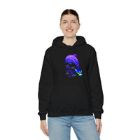 "So Long And Thankx For All The Fish" Dolphin Adult Unisex Heavy Blend™ Hooded Sweatshirt