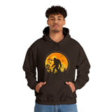 "If You Don't Like How I Am Living You Can Just Leave This Long-Haired Forest Dweller Alone" Bigfoot Unisex Heavy Blend™ Hooded Sweatshirt