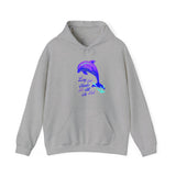 "So Long And Thankx For All The Fish" Dolphin Adult Unisex Heavy Blend™ Hooded Sweatshirt