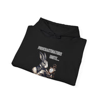 "Procrastinators Unite... Tomorrow" Rabbit Unisex Heavy Blend™ Hooded Sweatshirt