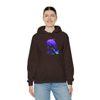 "So Long And Thankx For All The Fish" Dolphin Adult Unisex Heavy Blend™ Hooded Sweatshirt
