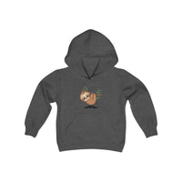 "Bestest Hang Out Buddy" Sloth Youth Heavy Blend Hooded Sweatshirt