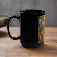 Angel Warrior Black Mug, 15oz