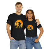 "If You Don't Like How I Am Living You Can Just Leave This Long-Haired Forest Dweller Alone" Bigfoot Unisex Heavy Cotton Tee