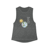 "The Best Mama "Dude" On The Planet" Women's Flowy Scoop Muscle Tank