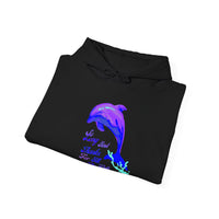 "So Long And Thankx For All The Fish" Dolphin Adult Unisex Heavy Blend™ Hooded Sweatshirt