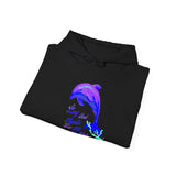 "So Long And Thankx For All The Fish" Dolphin Adult Unisex Heavy Blend™ Hooded Sweatshirt