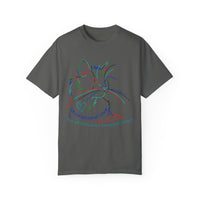 Rainbow Kitty " Unconditional Love Has Whiskers and A Sandpaper Tongue" Garment-Dyed 100% Cotton-shirt