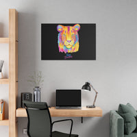 "Stay Fearless" Multicolored Lion Classic Stretched Canvas