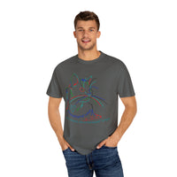 Rainbow Kitty " Unconditional Love Has Whiskers and A Sandpaper Tongue" Garment-Dyed 100% Cotton-shirt