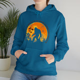 "If You Don't Like How I Am Living You Can Just Leave This Long-Haired Forest Dweller Alone" Bigfoot Unisex Heavy Blend™ Hooded Sweatshirt