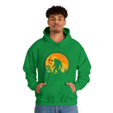 "If You Don't Like How I Am Living You Can Just Leave This Long-Haired Forest Dweller Alone" Bigfoot Unisex Heavy Blend™ Hooded Sweatshirt