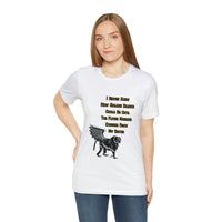 "I Never Knew How Golden Silence Could Be ...Flying Monkey TM Adult Size Unisex Jersey Short Sleeve Tee