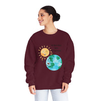 "The Best Mama "Dude" On The Planet"  NuBlend® Fleece Crewneck Sweatshirt