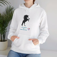 I Love Unicorns Way More Than People Unisex Heavy Blend™ Hooded Sweatshirt