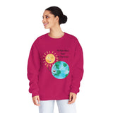 "The Best Mama "Dude" On The Planet"  NuBlend® Fleece Crewneck Sweatshirt