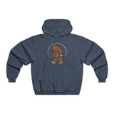 "Why Can't You Just Leave This Long-Haired Bigfooted Forest Dweller Alone" Men's NUBLEND® Hooded Sweatshirt