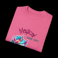 Magical Vibes Only Unicorn Unisex Garment-Dyed T-shirt