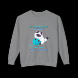 Adorable Kitty Lightweight Sweatshirt "My Kitty's Not Spoiled, I’m Just Well Trained"